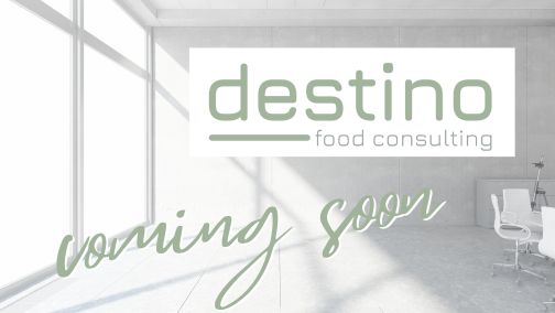 destino food consulting auf der coming soon page